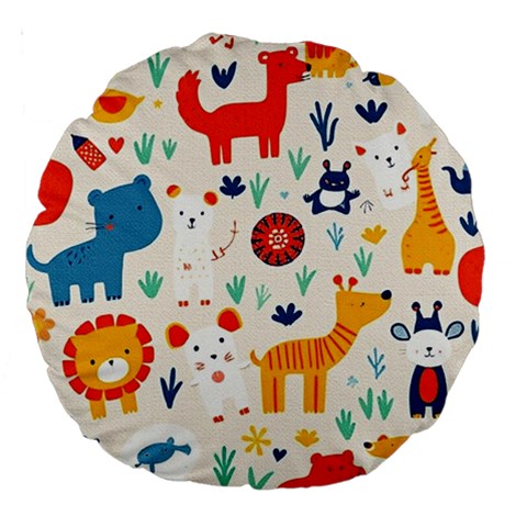 Pet Animal 03 Large 18  Premium Round Cushions from ArtsNow.com Front