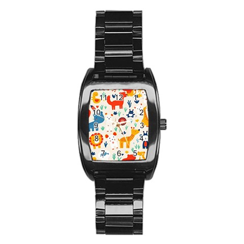 Pet Animal 03 Stainless Steel Barrel Watch from ArtsNow.com Front