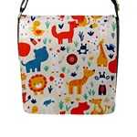 Pet Animal 03 Flap Closure Messenger Bag (L)