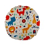 Pet Animal 03 Standard 15  Premium Flano Round Cushions