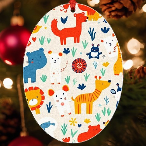 Pet Animal 03 UV Print Acrylic Ornament Oval from ArtsNow.com Front