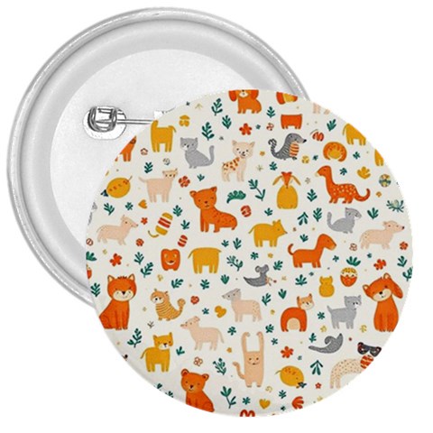 Pet Animal 04 3  Buttons from ArtsNow.com Front