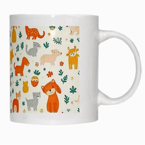 Pet Animal 04 White Mug from ArtsNow.com Right