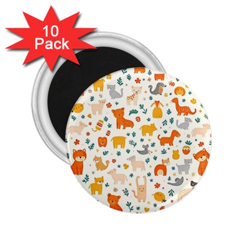 Pet Animal 04 2.25  Magnets (10 pack)  from ArtsNow.com Front