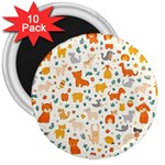 Pet Animal 04 3  Magnets (10 pack) 