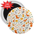 Pet Animal 04 3  Magnets (100 pack)