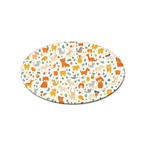 Pet Animal 04 Sticker Oval (100 pack) from ArtsNow.com Front