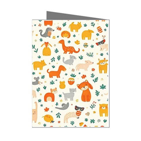 Pet Animal 04 Mini Greeting Cards (Pkg of 8) from ArtsNow.com Left