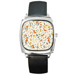 Pet Animal 04 Square Metal Watch