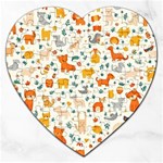 Pet Animal 04 Jigsaw Puzzle (Heart)