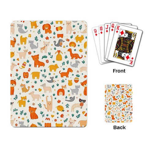 Pet Animal 04 Playing Cards Single Design (Rectangle) from ArtsNow.com Back