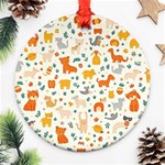 Pet Animal 04 Round Ornament (Two Sides)