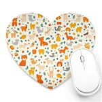 Pet Animal 04 Heart Mousepad