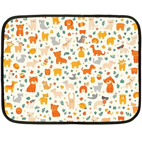 Pet Animal 04 Two Sides Fleece Blanket (Mini) from ArtsNow.com 35 x27  Blanket Front