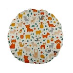 Pet Animal 04 Standard 15  Premium Round Cushions