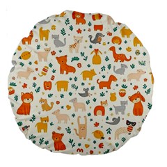 Pet Animal 04 Large 18  Premium Round Cushions from ArtsNow.com Front