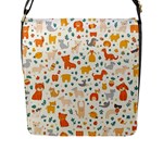 Pet Animal 04 Flap Closure Messenger Bag (L)