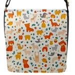 Pet Animal 04 Flap Closure Messenger Bag (S)