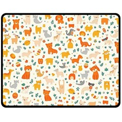 Pet Animal 04 Two Sides Fleece Blanket (Medium) from ArtsNow.com 58.8 x47.4  Blanket Front