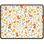 Pet Animal 04 Two Sides Fleece Blanket (Medium)