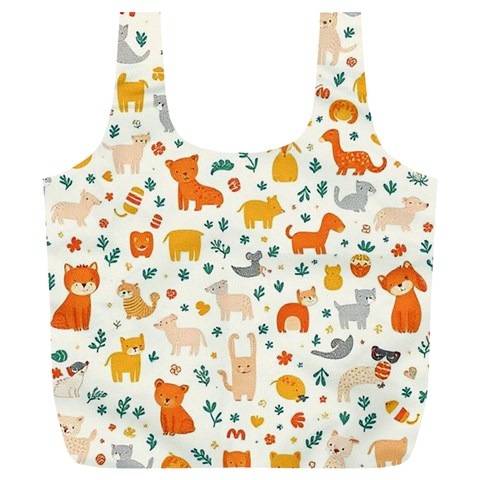 Pet Animal 04 Full Print Recycle Bag (XL) from ArtsNow.com Front