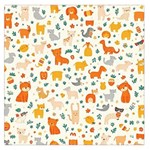 Pet Animal 04 Square Satin Scarf (36  x 36 )