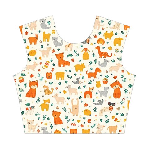 Pet Animal 04 Cotton Crop Top from ArtsNow.com Front