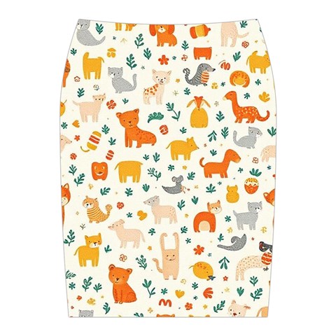 Pet Animal 04 Midi Wrap Pencil Skirt from ArtsNow.com Back