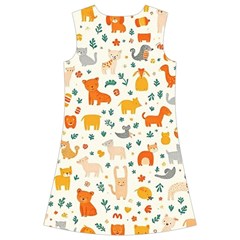 Pet Animal 04 Kids  Short Sleeve Velvet Dress from ArtsNow.com Back