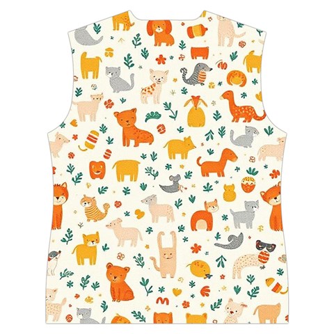 Pet Animal 04 Women s Button Up Vest from ArtsNow.com Back