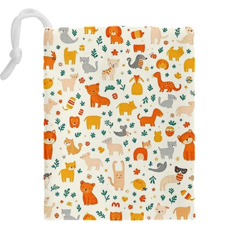 Pet Animal 04 Drawstring Pouch (4XL) from ArtsNow.com Back