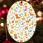 Pet Animal 04 UV Print Acrylic Ornament Oval