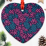 Summer Pineapples Ornament (Heart)