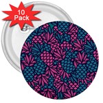 Summer Pineapples 3  Buttons (10 pack) 