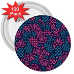 Summer Pineapples 3  Buttons (100 pack) 