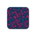 Summer Pineapples Rubber Coaster (Square)