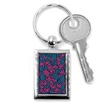 Summer Pineapples Key Chain (Rectangle)