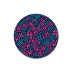 Summer Pineapples Rubber Round Coaster (4 pack)