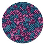 Summer Pineapples Magnet 5  (Round)