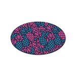 Summer Pineapples Sticker Oval (10 pack)