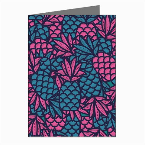 Summer Pineapples Greeting Cards (Pkg of 8) from ArtsNow.com Left