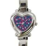 Summer Pineapples Heart Italian Charm Watch