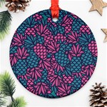 Summer Pineapples Round Ornament (Two Sides)