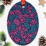 Summer Pineapples Oval Ornament (Two Sides)