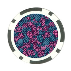 Summer Pineapples Poker Chip Card Guard from ArtsNow.com Front