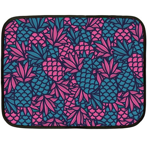 Summer Pineapples Fleece Blanket (Mini) from ArtsNow.com 35 x27  Blanket