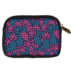 Summer Pineapples Digital Camera Leather Case from ArtsNow.com Back