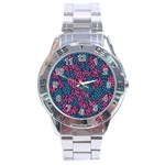 Summer Pineapples Stainless Steel Analogue Watch