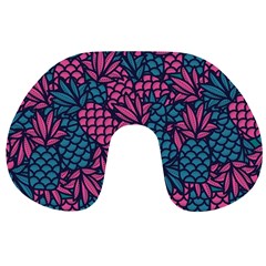 Summer Pineapples Travel Neck Pillow from ArtsNow.com Front