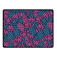 Summer Pineapples Two Sides Fleece Blanket (Small) from ArtsNow.com 45 x34  Blanket Front